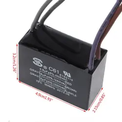 CBB61 Electrical Power Connecting Capacitor 4.5uf+6uf+5uf 250V 5 Wire