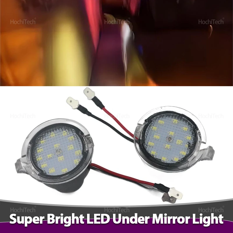 LED-Seitenunterspiegel, Pfützenlichter, weiße Lampe für Ford Edge Ranger F150 F-150 Mondeo Explorer Fusion Flex Taurus Expedition