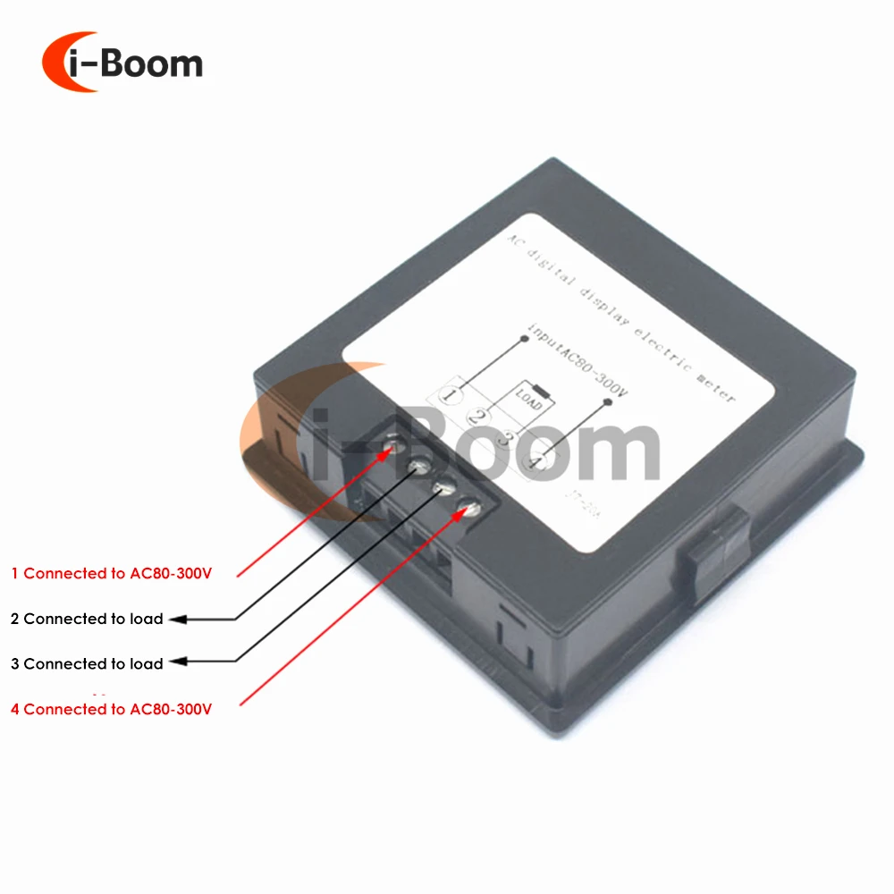 220V 20A AC Electric Energy Meter Digital Display Volatge Current Meter Power Detector LCD Voltmeter Wattmeter Tester 80-300V