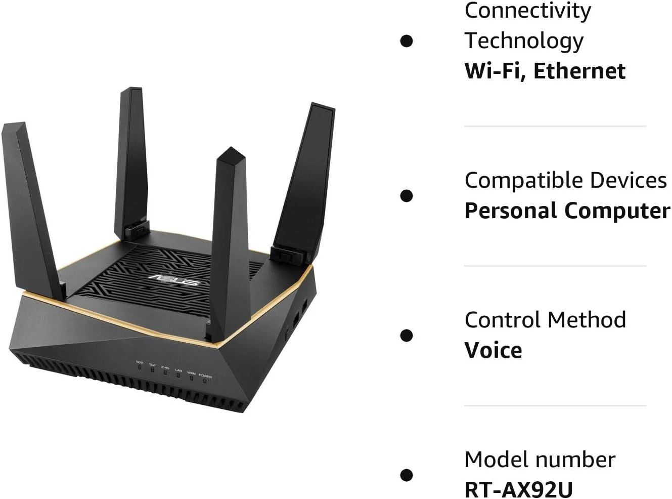 Openbox AX6100 WiFi 6 Gaming Mesh Router (RT-AX92U) - Tri-Band Gigabit Wireless Internet Router, Gaming & Streaming