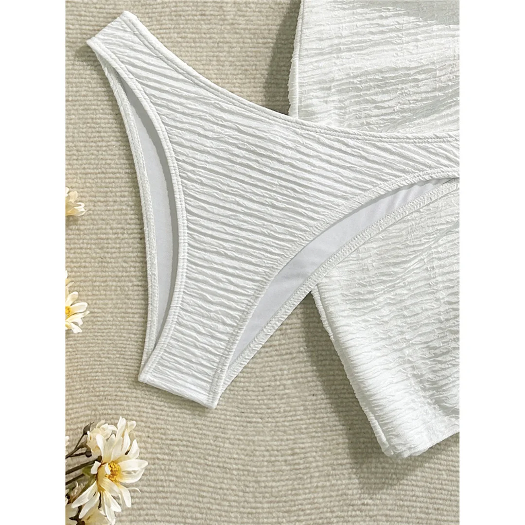3-teiliges Set mit Sarong, Metallstern-Halterneck-Bikini, Damen-Badeanzug, Damen-Badebekleidung, dreiteiliges Bikini-Set, Badeanzug, Badebekleidung, Schwimmbekleidung V7042 – Detail 13