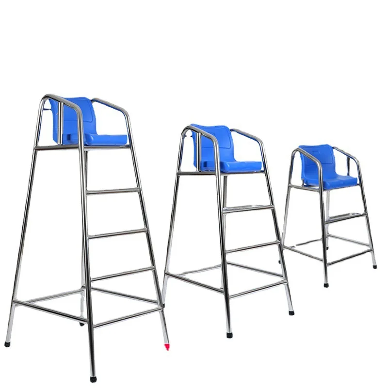Swimming Pool Lifeguard Chair 304 Stainless Steel Lifesaving Seat Safety Observation Platform