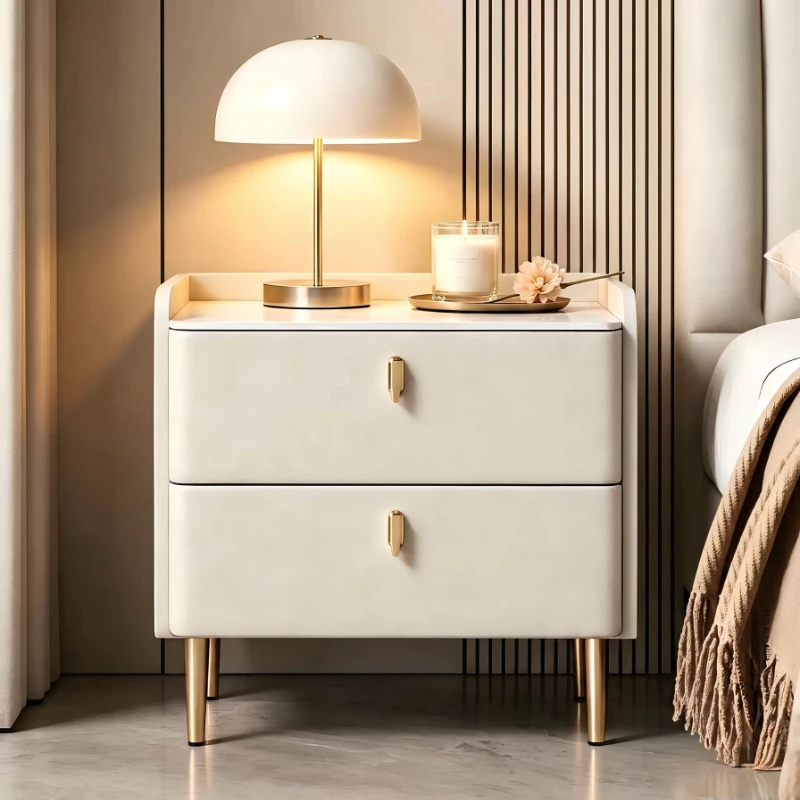 Modern Minimalist Interior Bedside Tables Comfortable Wooden Bedside Tables Cabinet Storage Comodino Camera Da Letto Furniture