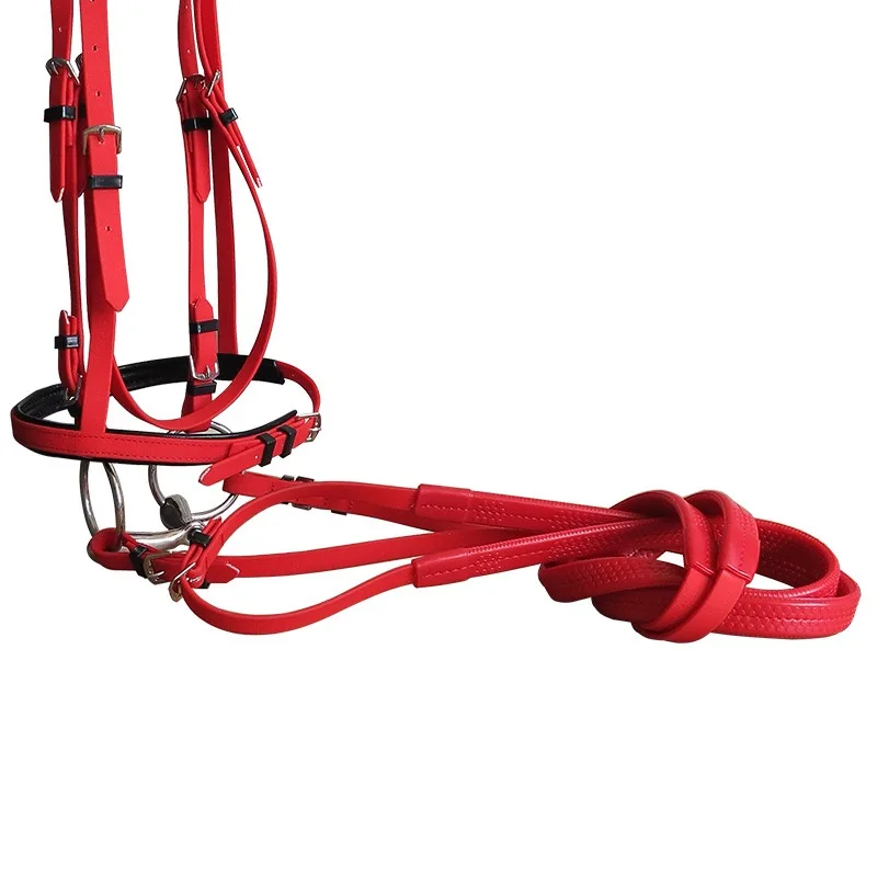 PVC حزام الحصان Bridle الحصان الرسن راحة عالية الجودة #5