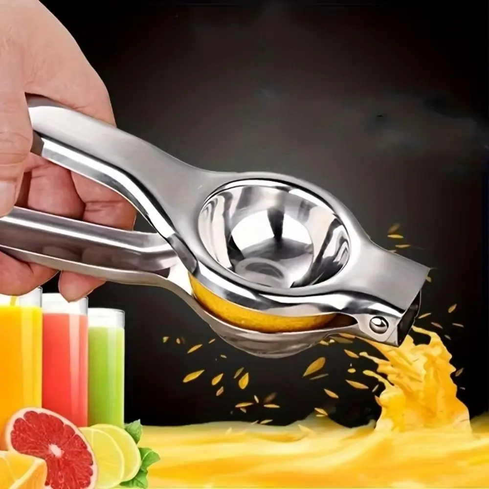 Durable Manual Lemon Squeezer Hand Squeezer Squeezer Press Manual Juicer Stainless Steel Ergonomic Lemon Clip Fruit Processing