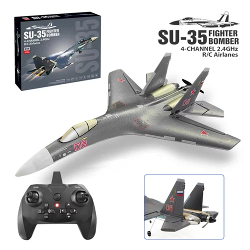 Su35 Rc 飛行機 4CH フォームリモコン飛行機モデル QF009 J16 グライダー 2.4 グラム 360 °   フリップロール 525mm 固定翼戦闘機おもちゃ