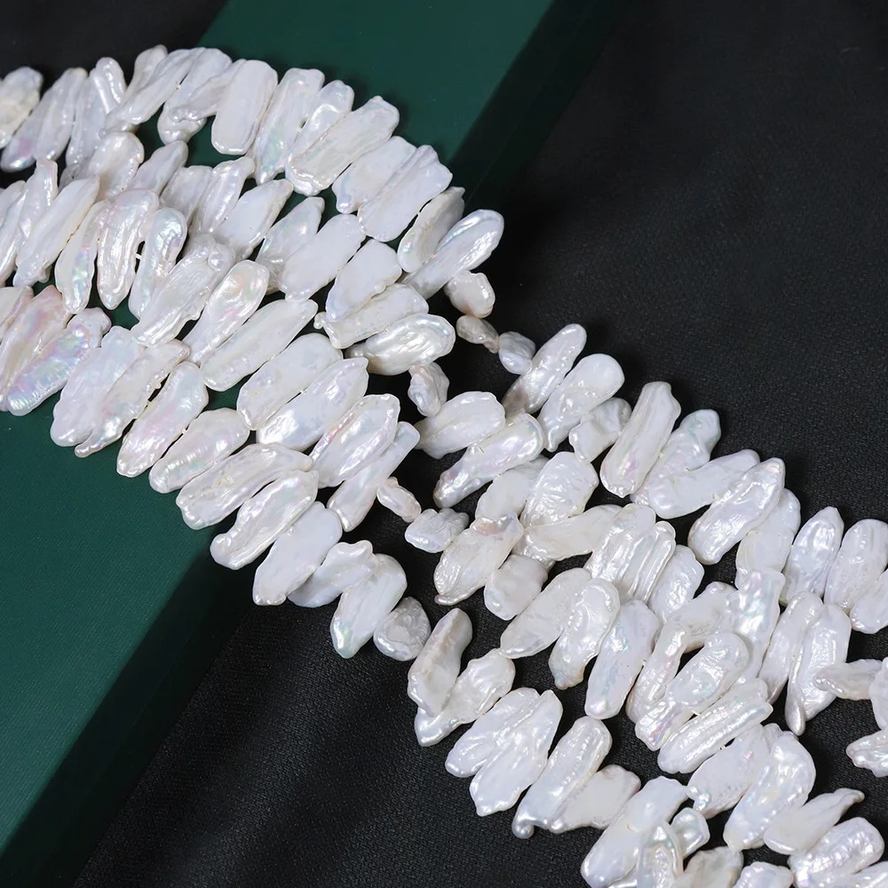 Natural Baroque Pearls, White Irregular Shaped Pearls, DIY Loose Bead Materials, Supplied By Manufacturers, Wholesale