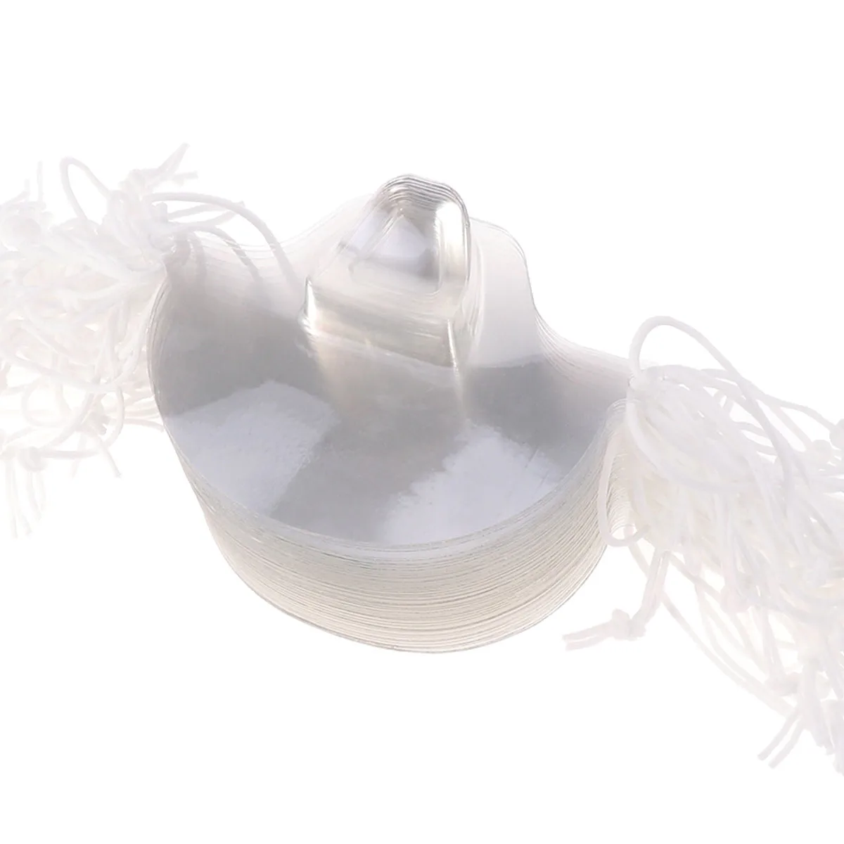 

50 PCS Environmentally Friendly Plastic Mask for Restaurant Transparent Face Anti-
