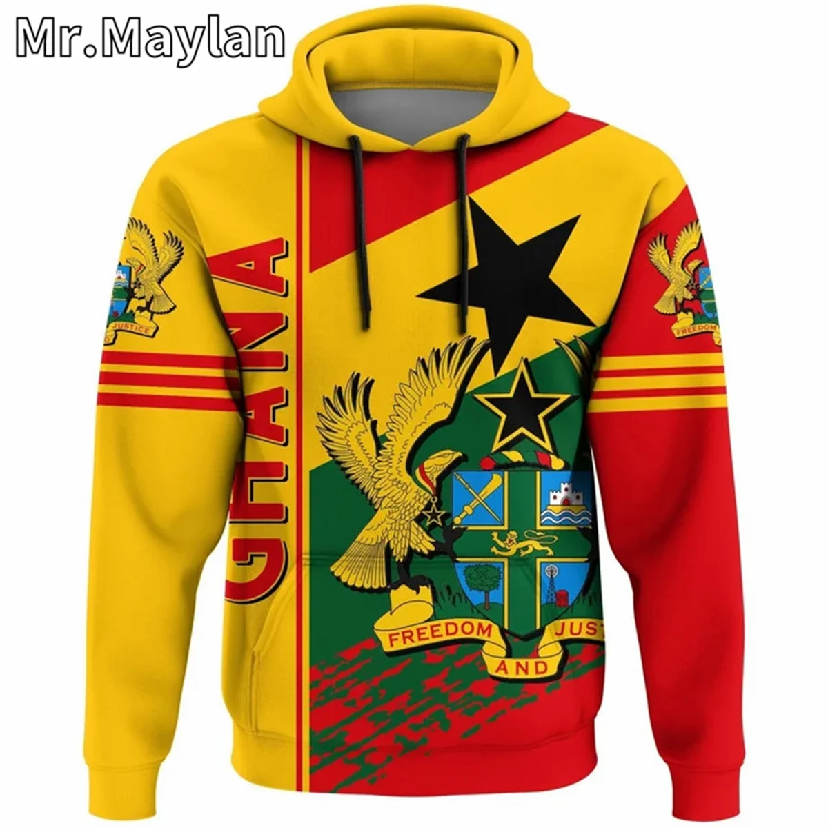 

AFRICAN HOODIE Country GHANA Flag 3D Printed Unisex Hoodies Men/Women Streetwear Zip Pullover Casual Jacket Tracksuits W-0188