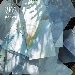 JIANWU 20 Sheets Shadow Artist Series Vintage Pattern Decor Material Paper Creative DIY Junk Journal Collage Stationery