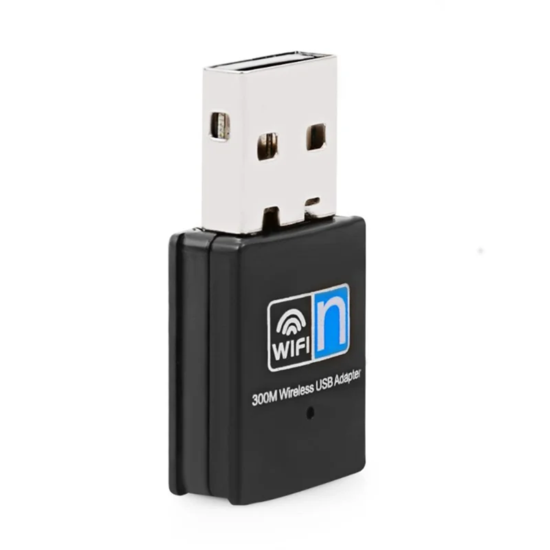 Mini adaptador wi-fi usb sem fio 802.11n 300mbps usb2.0 receptor dongle placa de rede para desktop laptop pc