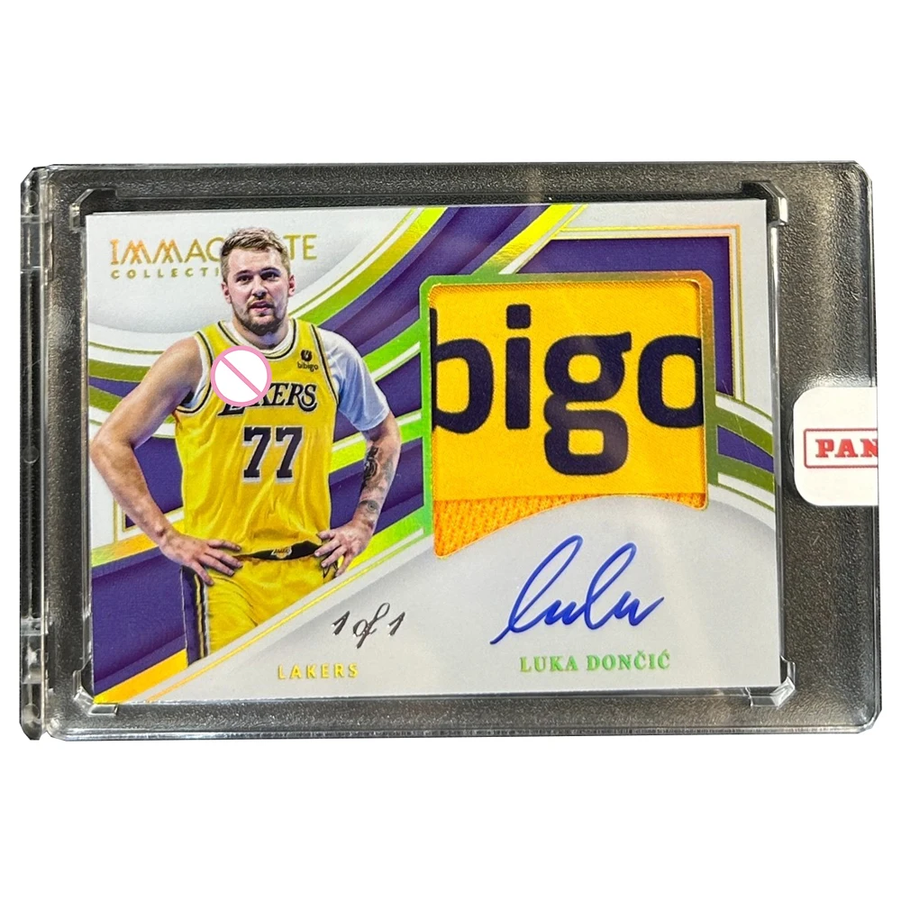 PANINI Luka Doncic DIY HOMEMADE Jersey material collection card bricks Basketball boy birthday present glitter signature texture
