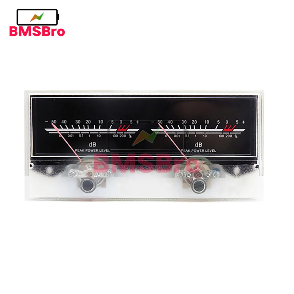 Double pointer VU Meter Stereo Audio Amplifier Board DB Sound Level Indicator Meter Adjustable Backlight With Driver