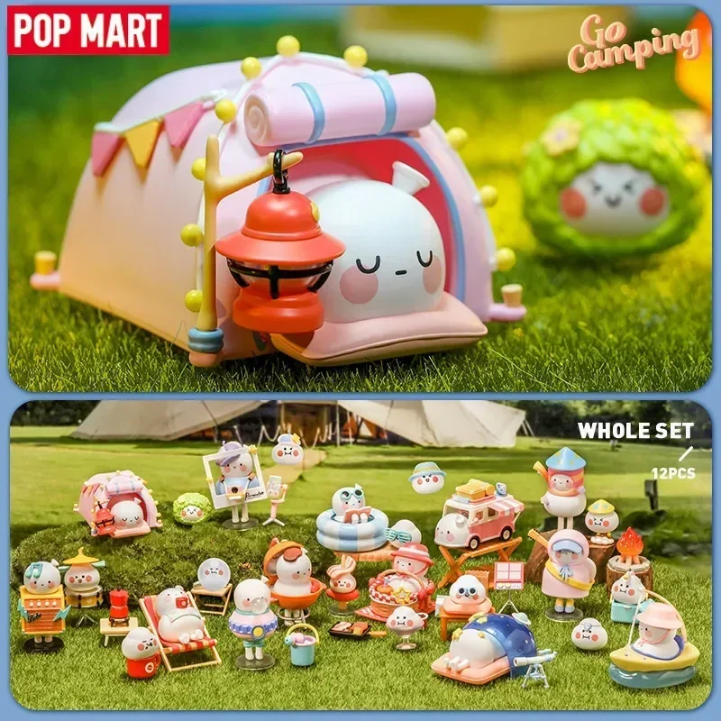 POP MART BOBO COCO Go Comping Series Blind Box Toys Kawaii Anime Action Figure Surprise Guess Bag Mystery Box