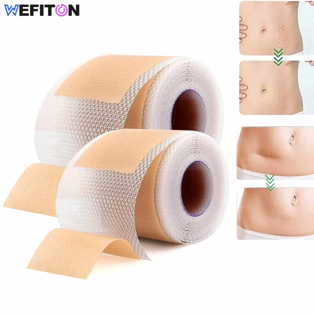 1 Roll Easy-Tear Silicone Gel Tape Roll - Grade Wound Dressing,Sticky Bandage Wrap,Water + Shower-proof- Latex-Free,Adhesive