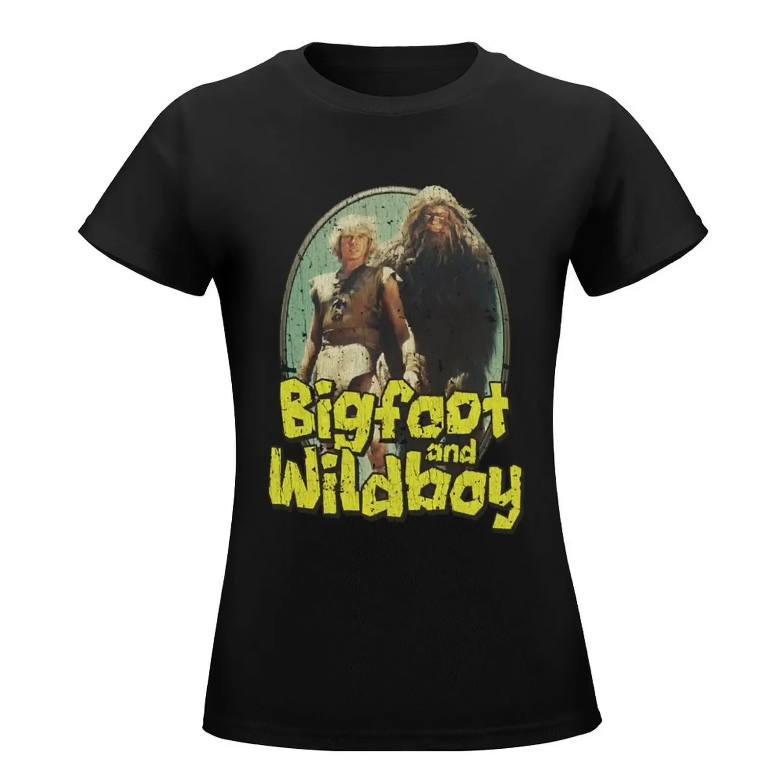 Bigfoot and Wildboy 1976 T-Shirt aesthetic clothes shirts graphic tees Blouse plus size t shirts for Women loose fit