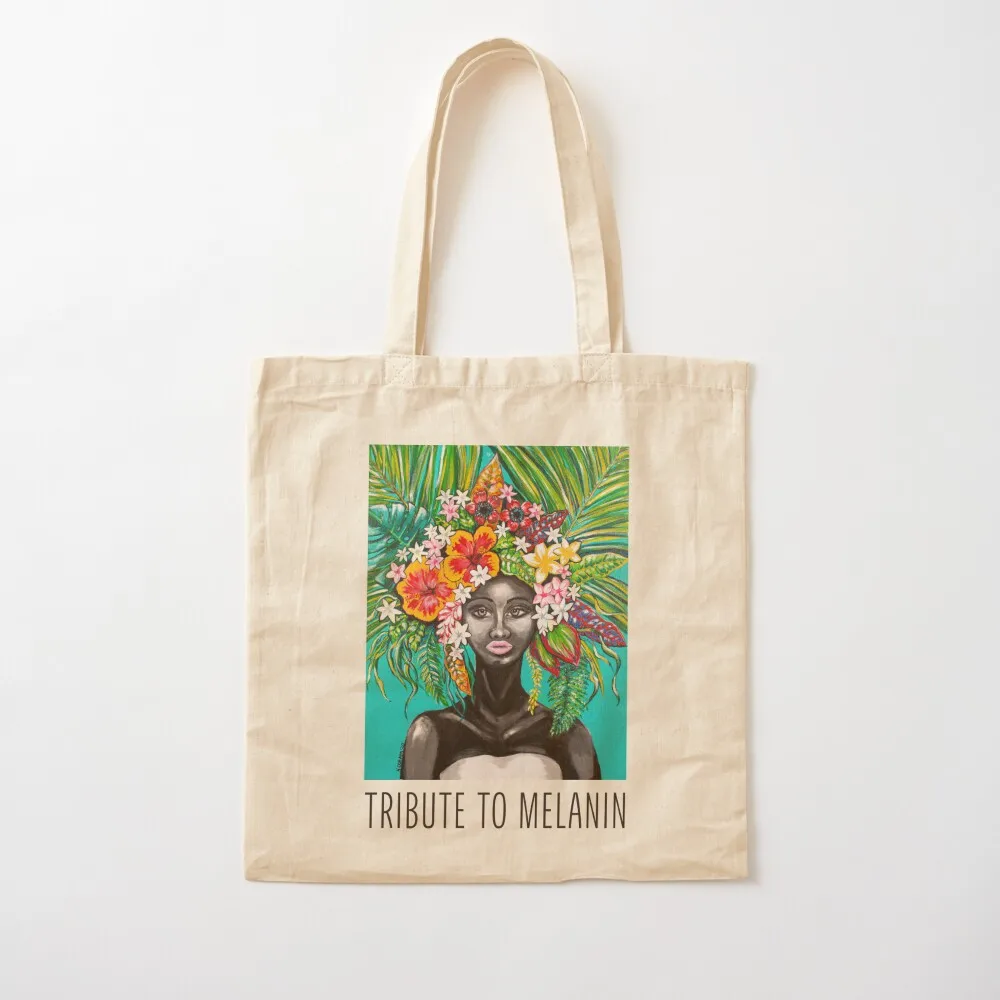 Tribute to Melanin #1 Tote Bag Women's shopper bag reusable shopping bag Gift bags