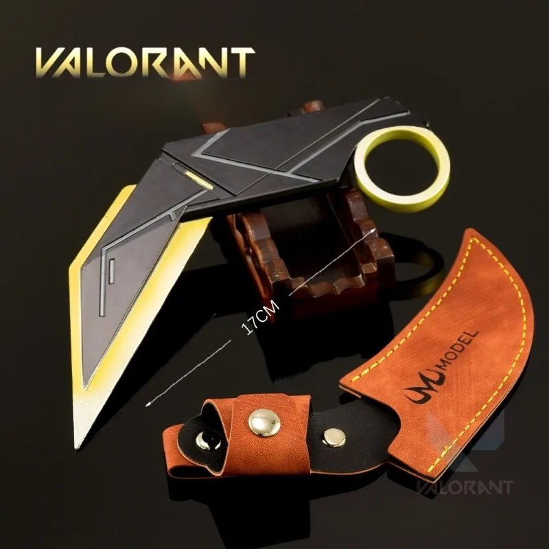 17 سنتيمتر/6.69in Valorant الحد الأدنى مخلب سكين 2.0 المعادن قطعة أثرية حلية نموذج لعبة مجموعات الأسلحة الطرفية شاشة لسطح المكتب #6
