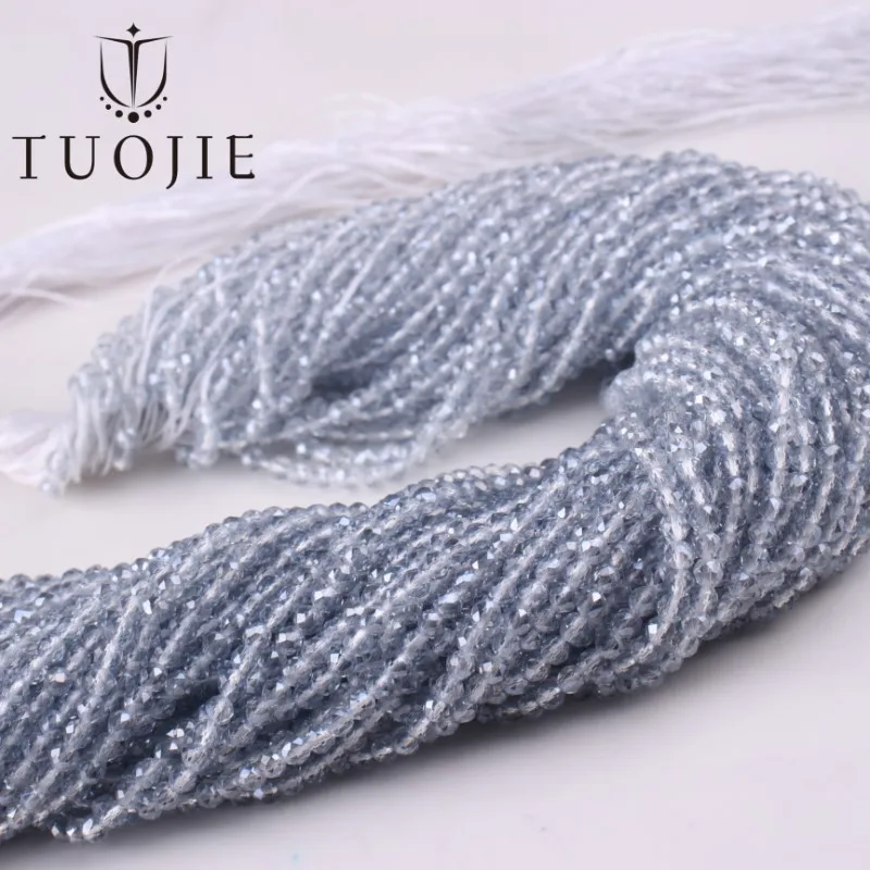 

New Electroplated AB Crystal Beads 2mm Tiny Moonstone Faceted Glass Beads for Necklace Making Jewelry Accessories 20strands/lot