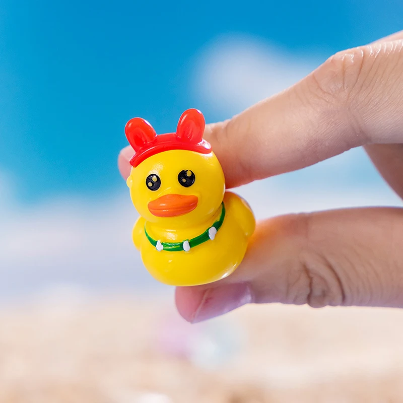 Luminous Mini Yellow Duck Small Ornament Miniature Animal DIY Home Decoration Accessories Kawaii Desktop Decoration Gifts image 5