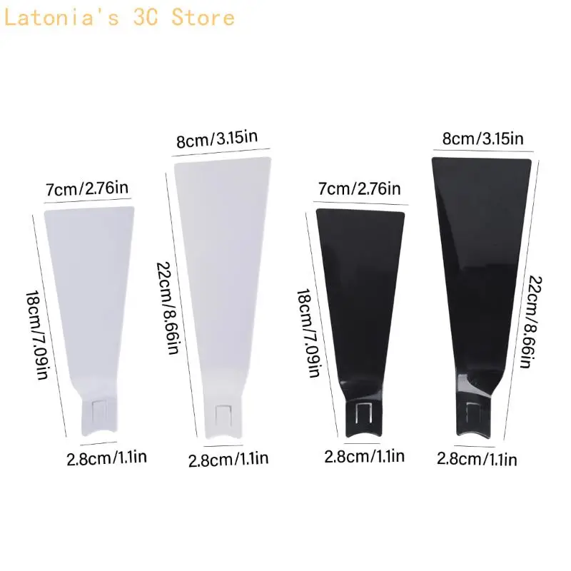 6Pcs ABS Fan Klinge Für 30W E27 Fan Licht Ersatz Kleine Decke Fan Licht für Schlafzimmer Wohnzimmer energiesparende X3UB – Detail 6