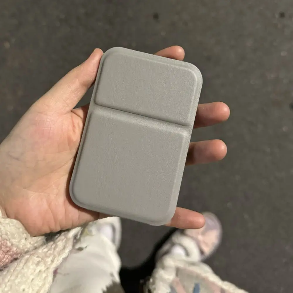 Novo espelho de maquiagem de mesa portátil de alta qualidade espelho de maquiagem portátil de um lado couro do plutônio cor sólida bonito espelho de bolso