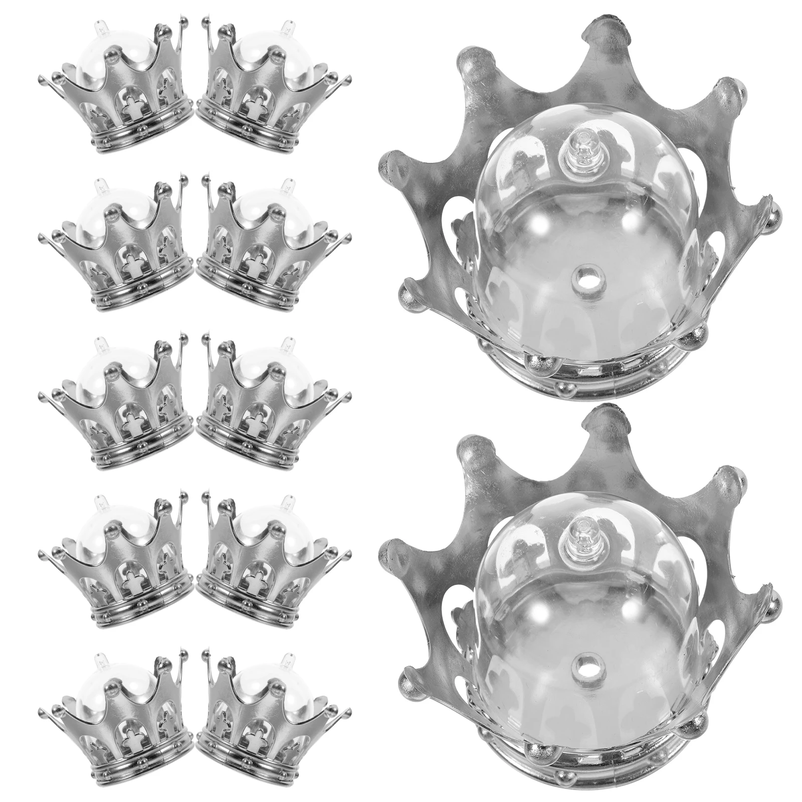 

12 Pcs Candy Box Fillable Princess Favor Sweets Party Boxes Carriage Centerpieces for Tables Crown Themed Decorations Banquet
