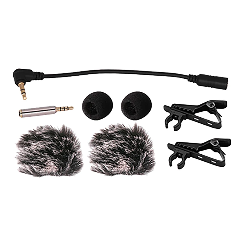 

Петличный мини-микрофон AriMic 6M, портативный петличный микрофон для двоих, живой ремень, 3,5 мм