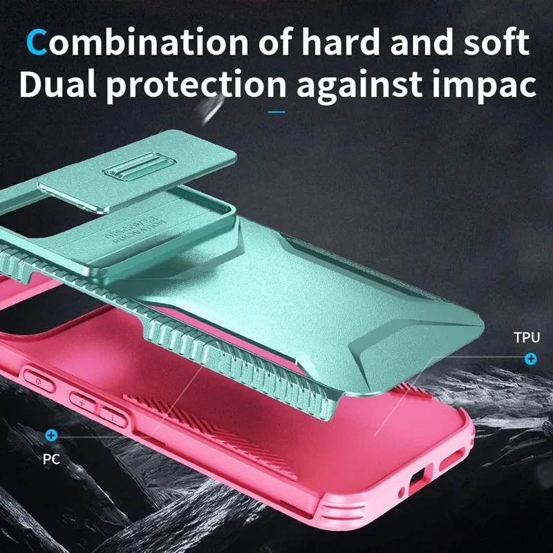 Case For Google Pixel 9 Pro XL Pixel9 Military Grade Antiskid Camera Lens Slide Cover Google Pixel 9 Pro Hard Cases Pixel9 Cover