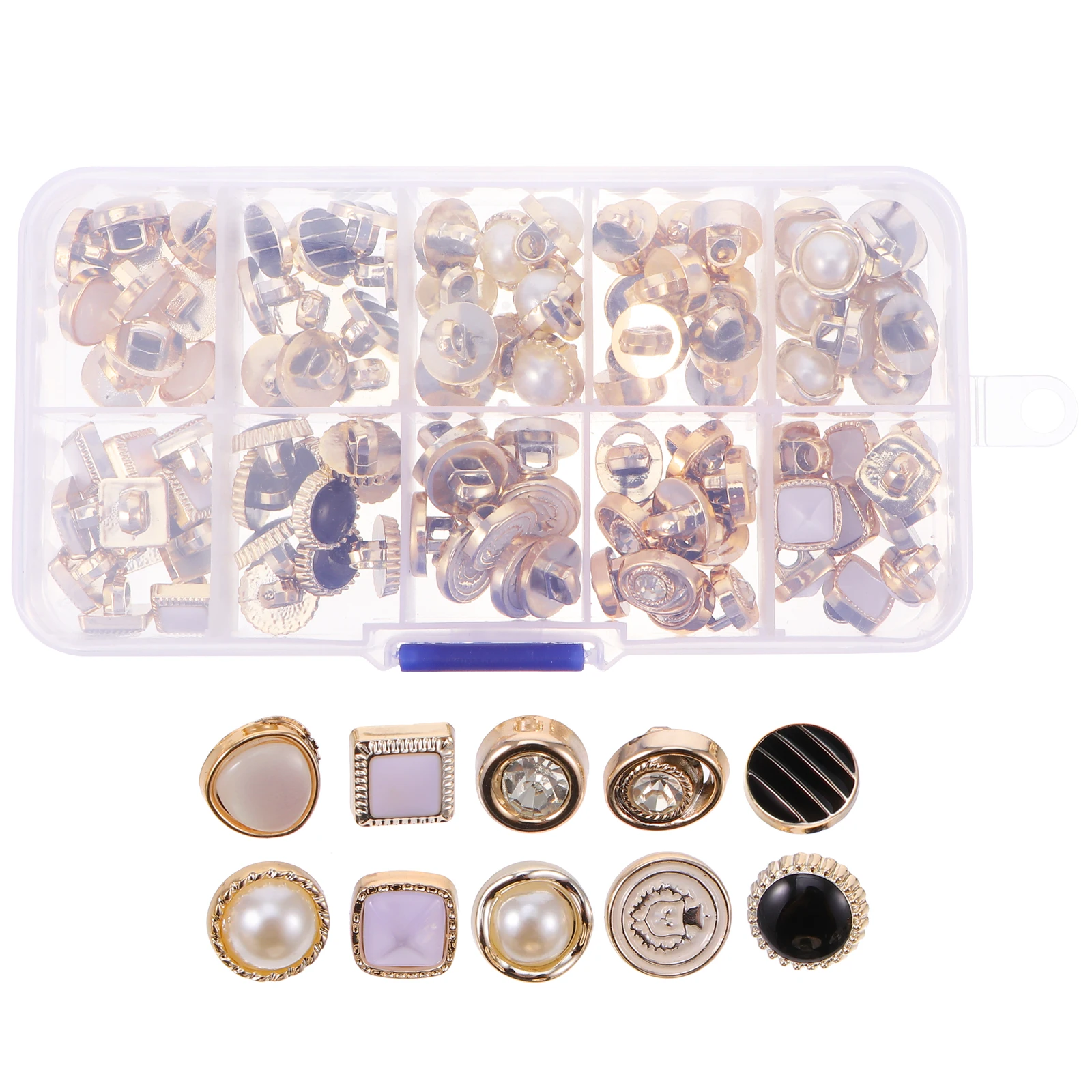 

Pearl Buttons Decorative Sewing Buttons Clothing Alloy Metal Shirt Craft DIY Cute Baby Clothes Fashion Accessories