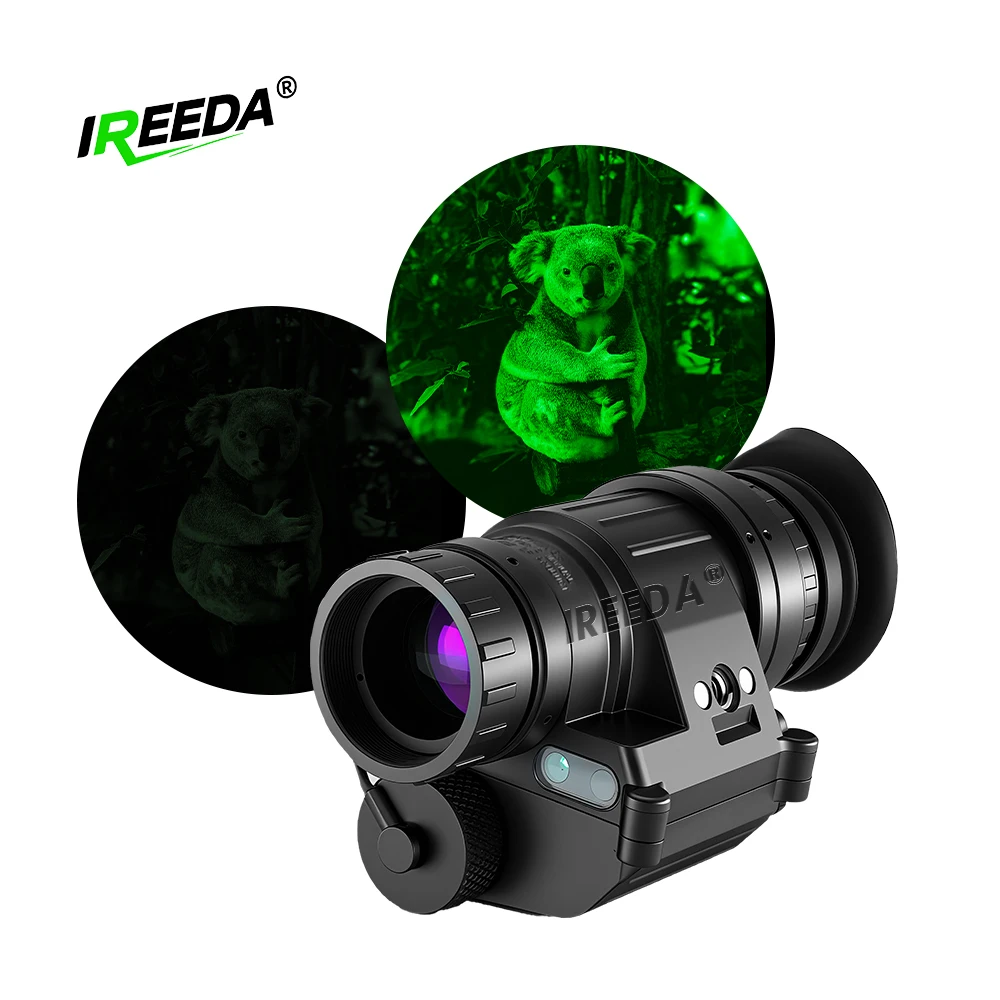 For FOM1600 Gen 2+ White Phosphor 1x Helmet Low Light Nvg PVS 14 Monocular Night Vision Device 60 Lp/mm Resolution 40 FOV