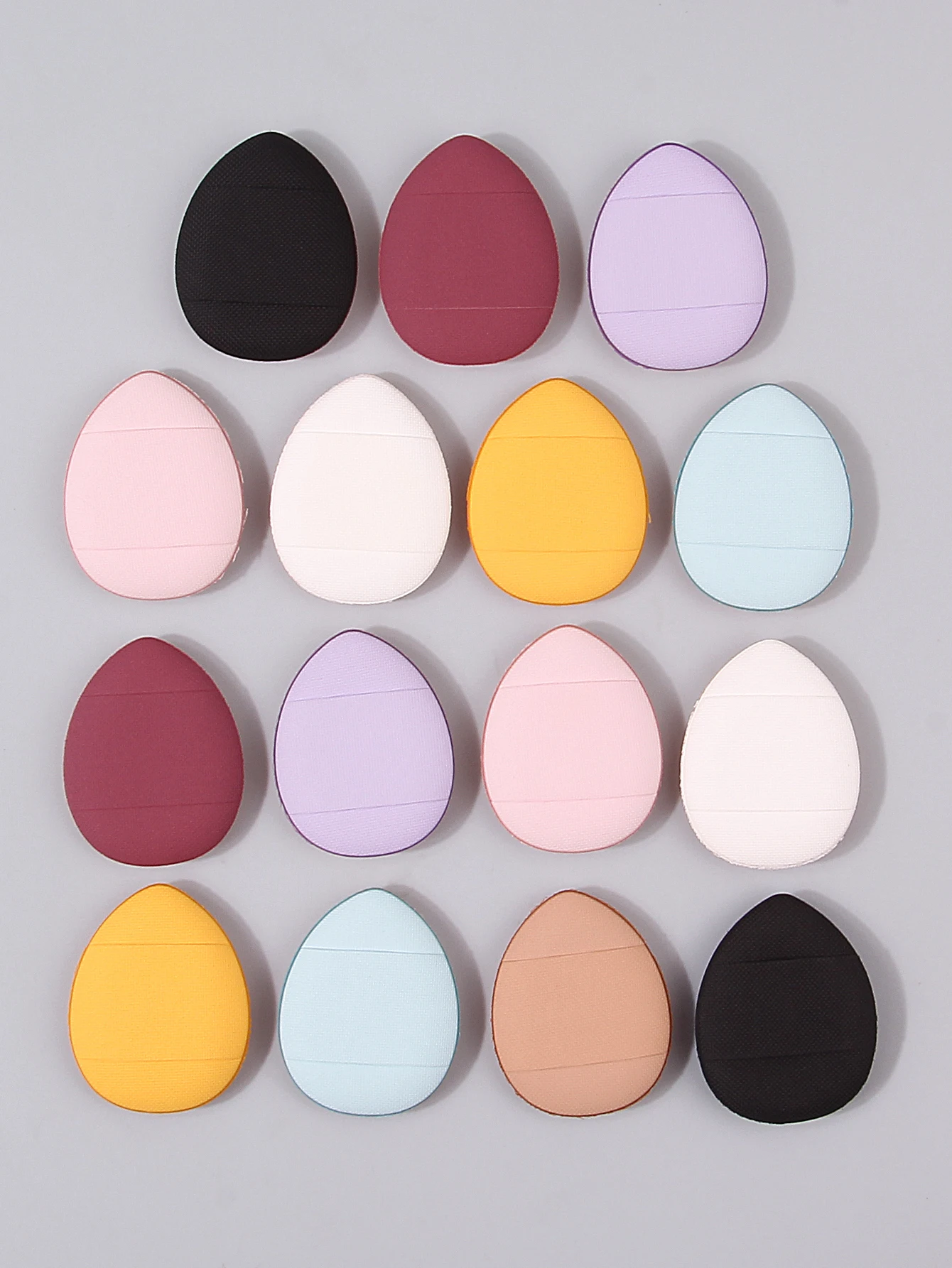 15 قطعة من مسحوق الأصابع الصغير، منتفخة مسحوق كونسيلر صغيرة جافة ورطبة مزدوجة الأغراض، نفخة مسحوق إسفنجية محمولة