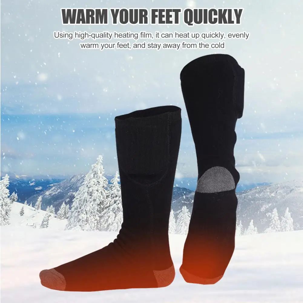 

Winter Heated Socks Men's Women's Thermal Heating Thermosocks Knitted Foot Warmer Electric Socks Ski Cycling Outdoor Warm Socks