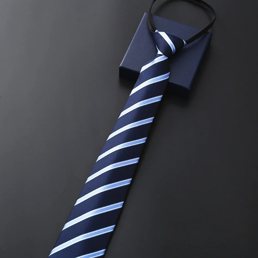 Professionelle Herren-Krawatte mit Reißverschluss, 8 cm, für Business, formelle Anlässe, Arbeit, Mode, Herren-Krawatte für Meetings, Hochzeiten, Alltag. – Detail 15
