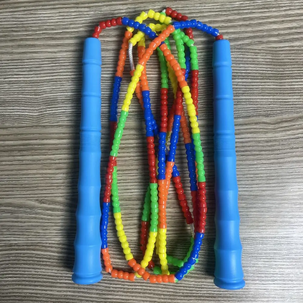 Kids Training Jump Rope Segmented Soft Beads Professional Exercise Tool Adjustable Fitness Equipment School Physical Education