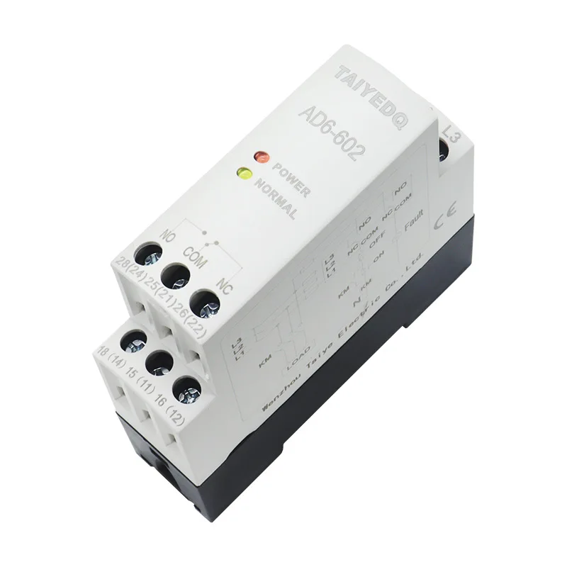 Three-Phase Voltage Phase Sequence Multifunctional Protector Relay 2NO2NC 200-500VAC Automatic Reset