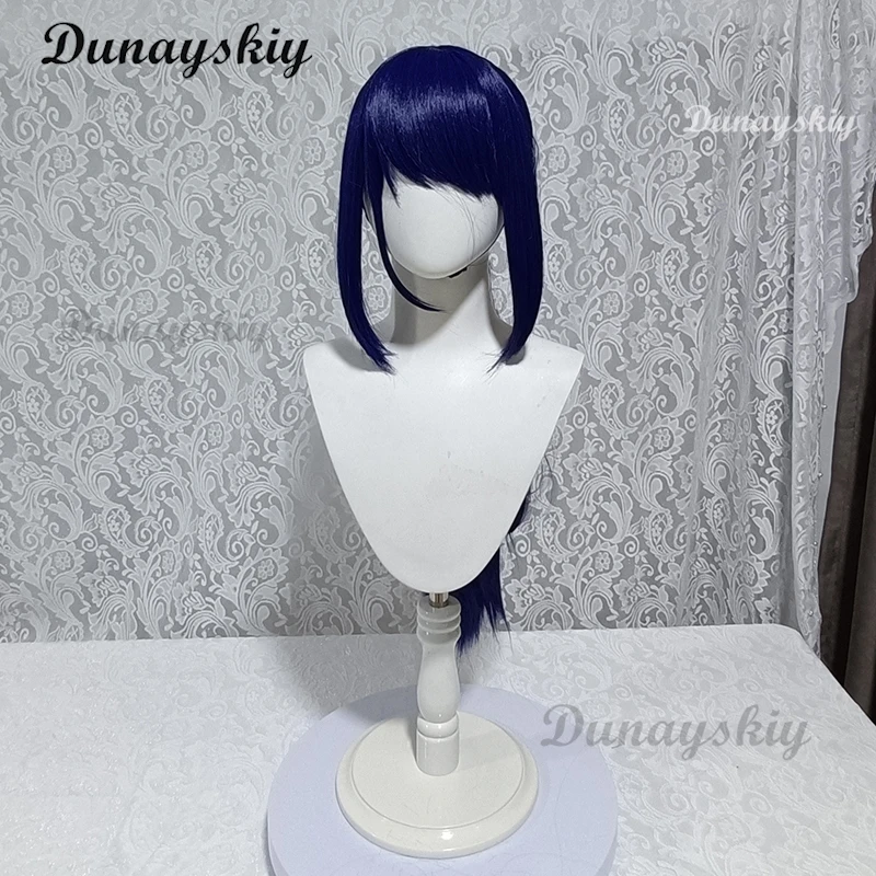 Game Miside Synthetic Wig Long 68cm Blue Purple Double Ponytail Wig Heat Resistance Fibre Party Cosplay Anime Mita Wigs