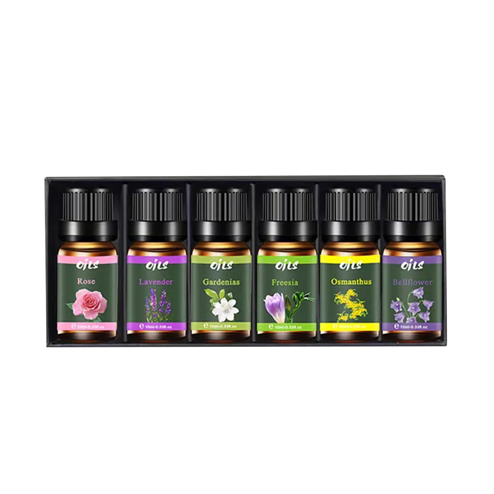 

Diffuser For Home Aromatherapy Set for Bedroom/Office 6 Long Lasting Fragrant Oils Including Lavender Rose | Safe for Ultraso