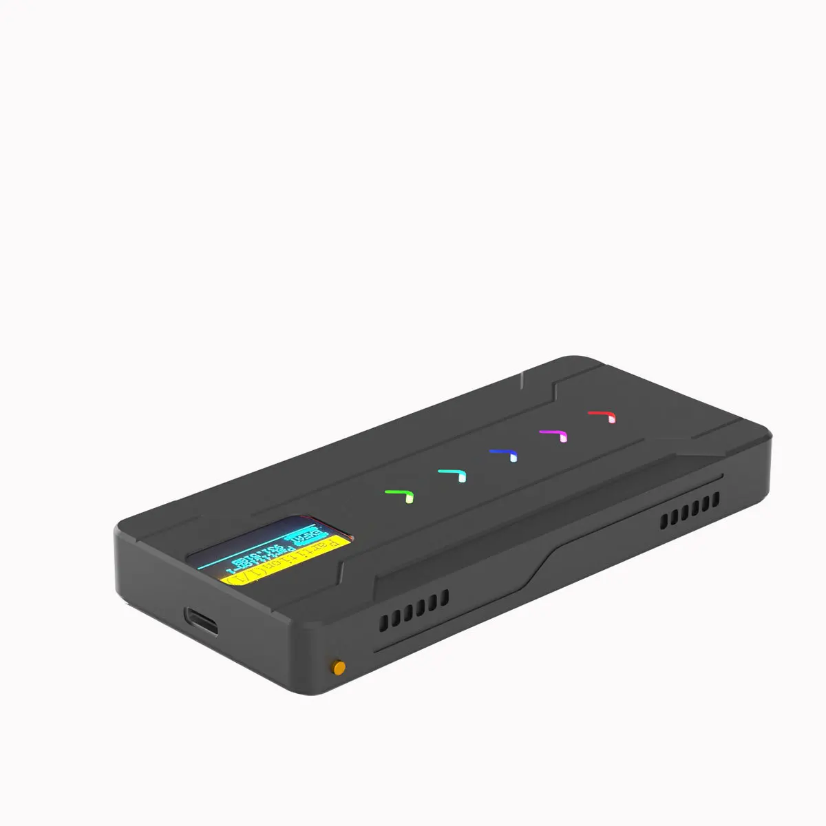 UTHA Интеллектуальный дисплей M.2 Мобильный жесткий диск 10 ГБ Двойной протокол NVMe/NGFF Твердотельный корпус из алюминиевого сплава