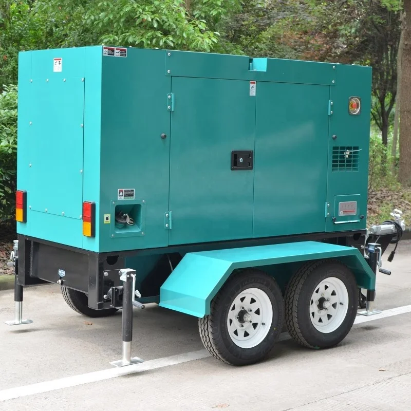 Powered by cummins trailer type generator 3 phase 150kva diesel generator