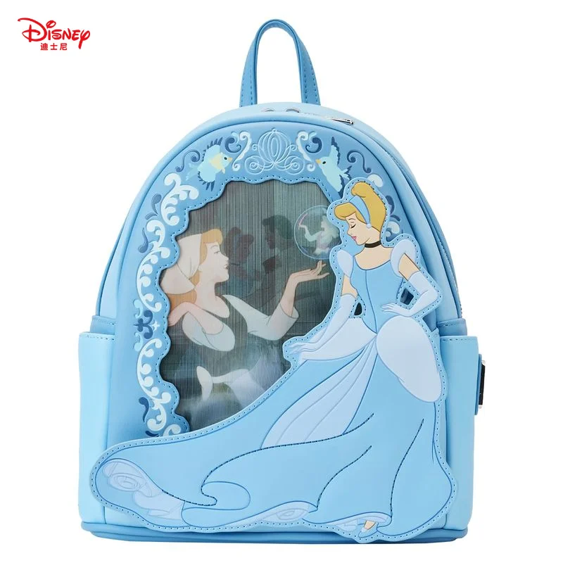 

Loungefly Disney Cinderella Princess Perspective Mini Backpack Children'S School Bag Girl'S Outdoor Travel Bag Holiday Gifts