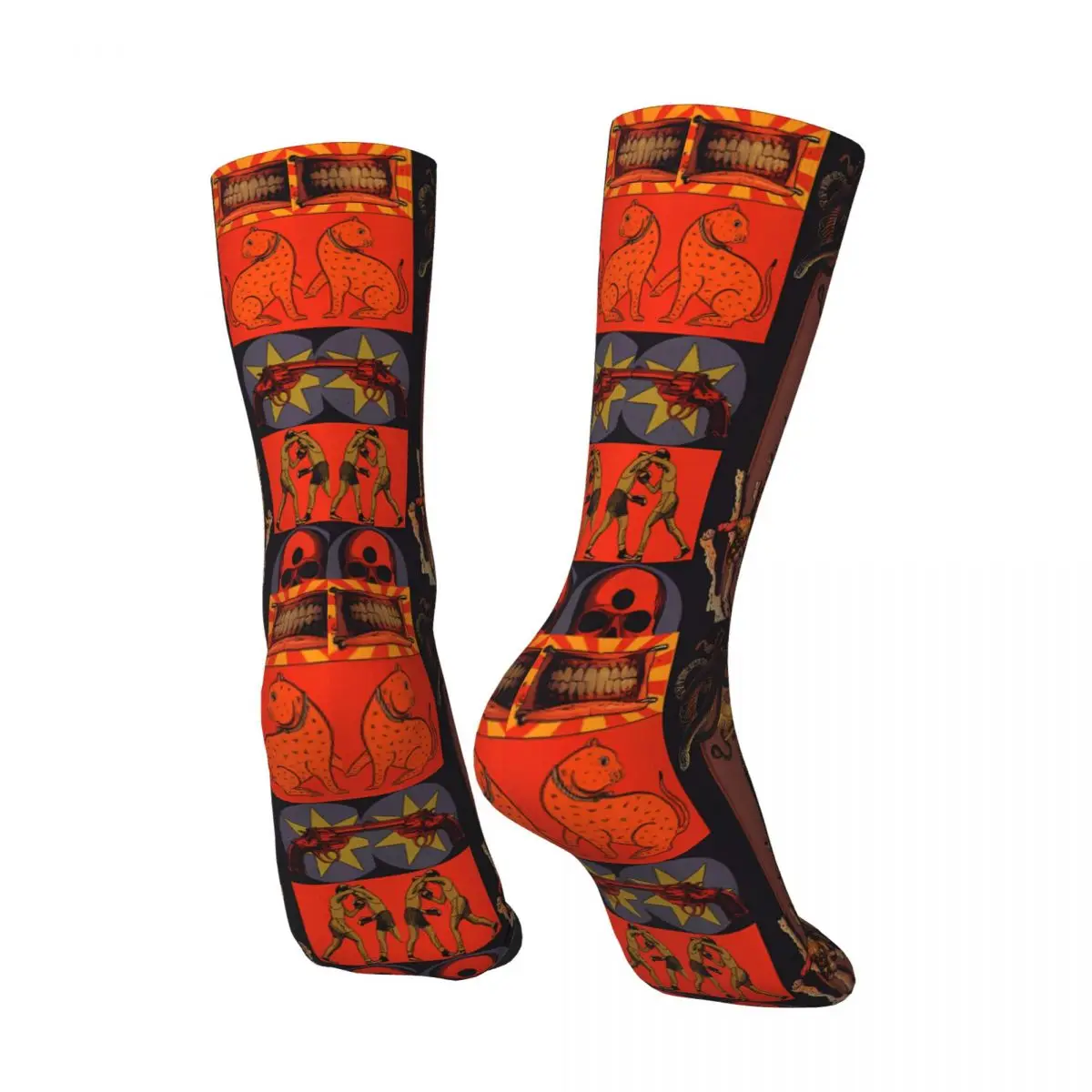 Demons-Chaussettes Imprimées en Polyester pour Homme