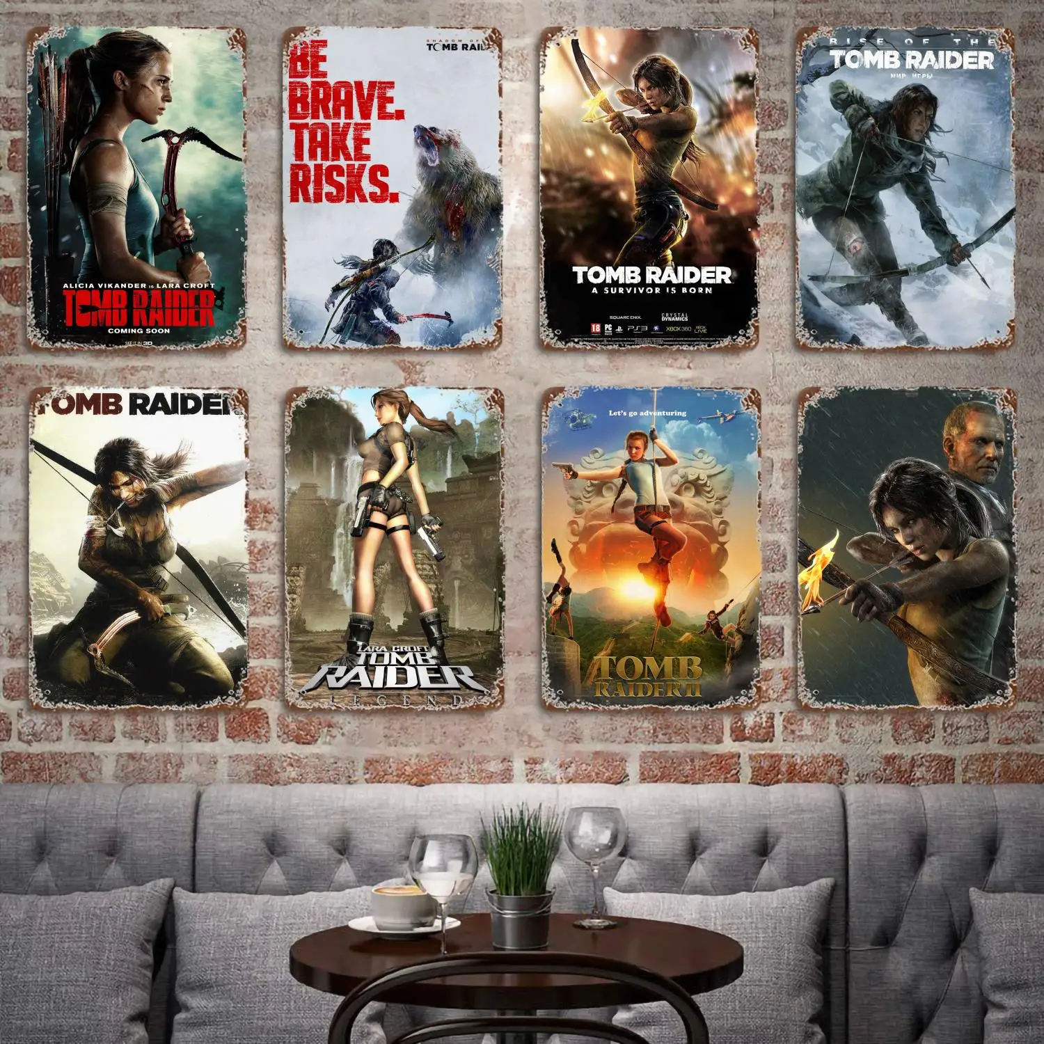 Shadow of the Tomb Raider The Forge Poster Vintage Tin Metal Sign Decorative Plaque for Pub Bar Man Cave Club Wall Decoration