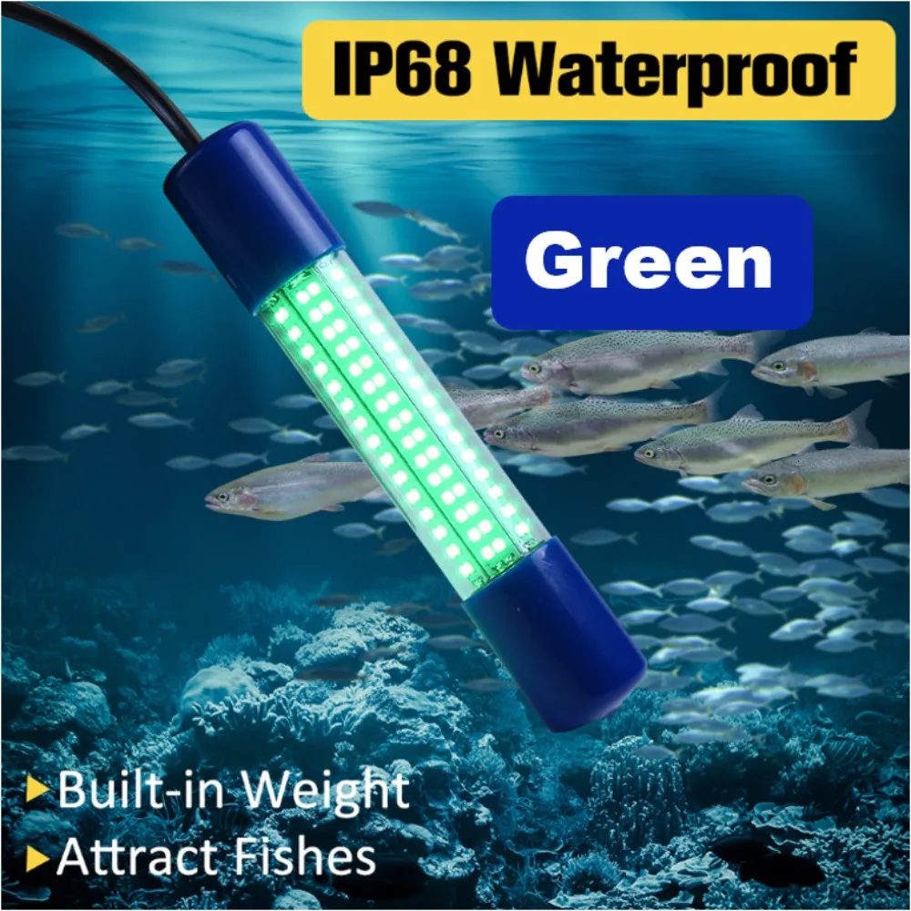 

Professional 30W Underwater Fishing Light Waterproof Portable LED Submersible Light Bright Lure Bait Lamp Boat Fishing