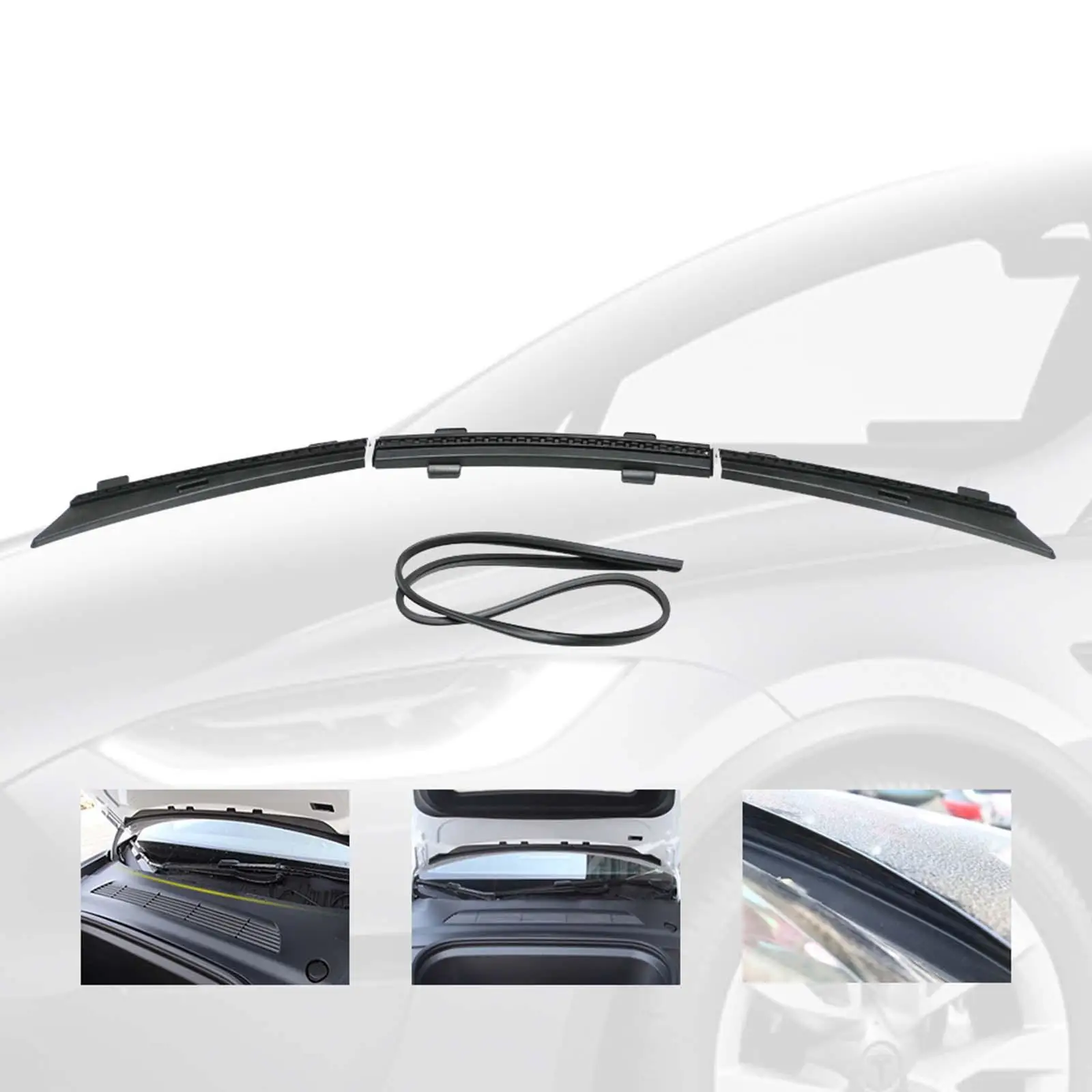 Front Chassis Cover Water Strip Modification Parts for Model 3