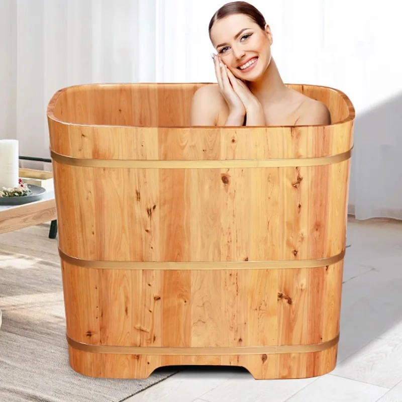 

Thick Foot Bath Bucket Foldable Solid Folding Household Use Bathtub Wooden Fumigation Bain Pliable Adullte Home Furniture CY50YT