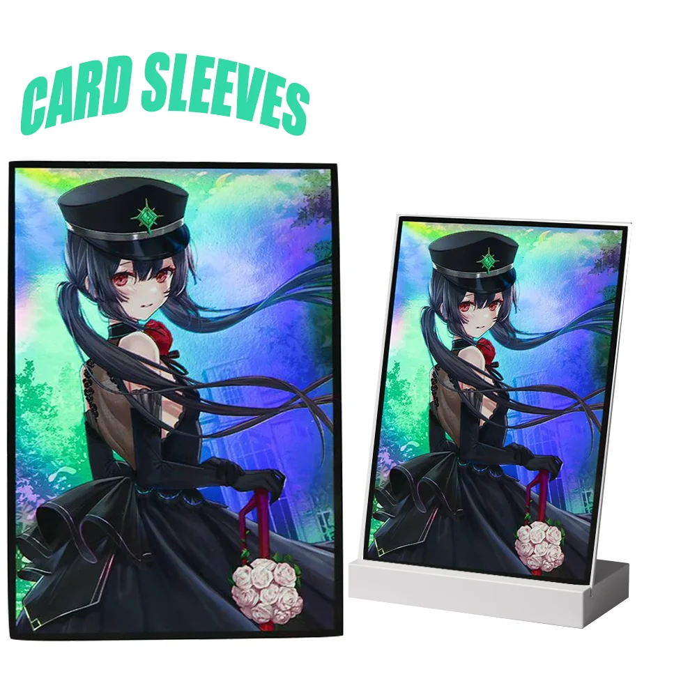

50PCS 63X90mm Roze Art Printing Card Sleeves Anime Card Sleeves Board Game Trading Card Protector for YGO for Game Cards