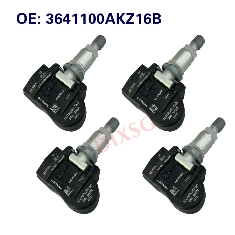 4Pcs TPMS Sensor 3641100AKZ16B tire pressure sensor For Great Wall HAVAL TPMS accessories Tire Pressure Sensor Monitoring System