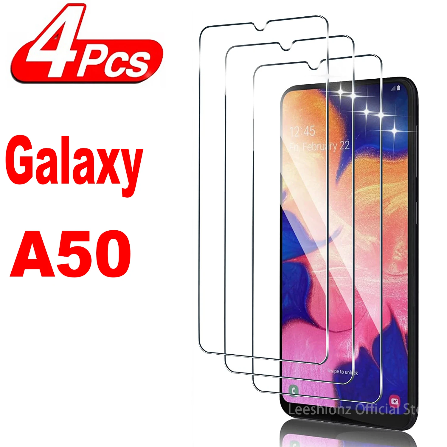 

2/4Pcs Screen Protector Glass For Samsung Galaxy A50 A50s Tempered Glass Film