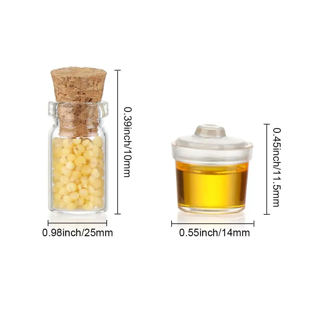 1:12 مقياس المشهد نموذج محاكاة قارورة زجاجية دمى اكسسوارات صغيرة التوابل جرة دمية المطبخ لعبة مصغرة زجاجة توابل